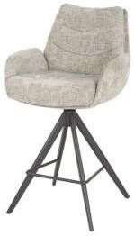 Hoyz Collection Barstoel Lounge Rich Zandkleur Set van 2