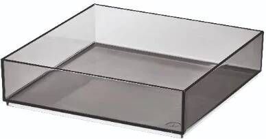 iDesign Make-up Organizer 20.3 x 20.3 x 5.1 cm Smoke | S