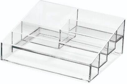 iDesign Nagellak Organizer met 5 Vakken 20.3 x 16.5 x 8.3 cm Trans