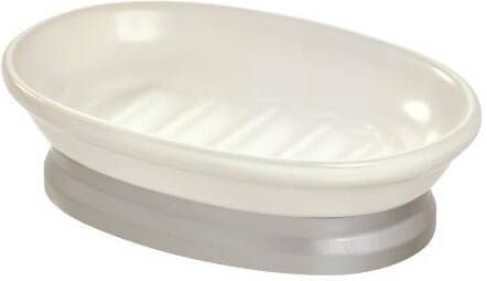 IDesign Zeepblokhouder Keramiek|Kunststof Wit | Bexley