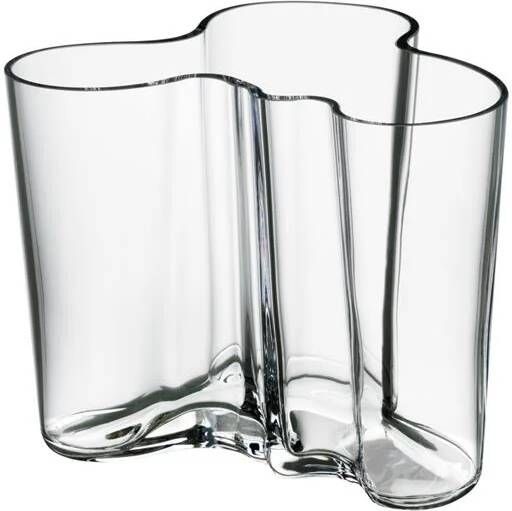 Iittala Alvar Aalto Glazen Vaas – Bloemenvaas Glas Transparant – Doorzichtig – 120 mm