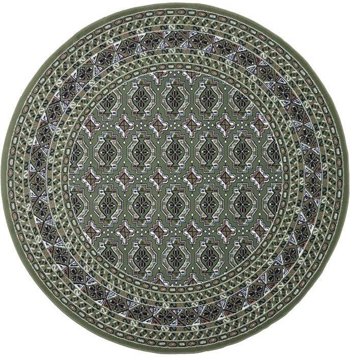 Interieur05 Vintage Vloerkleed Groen Rond Marad 235cm