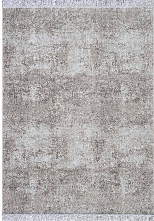 Interieur05 Vintage vloerkleed Smuk beige met franjes 160x230cm