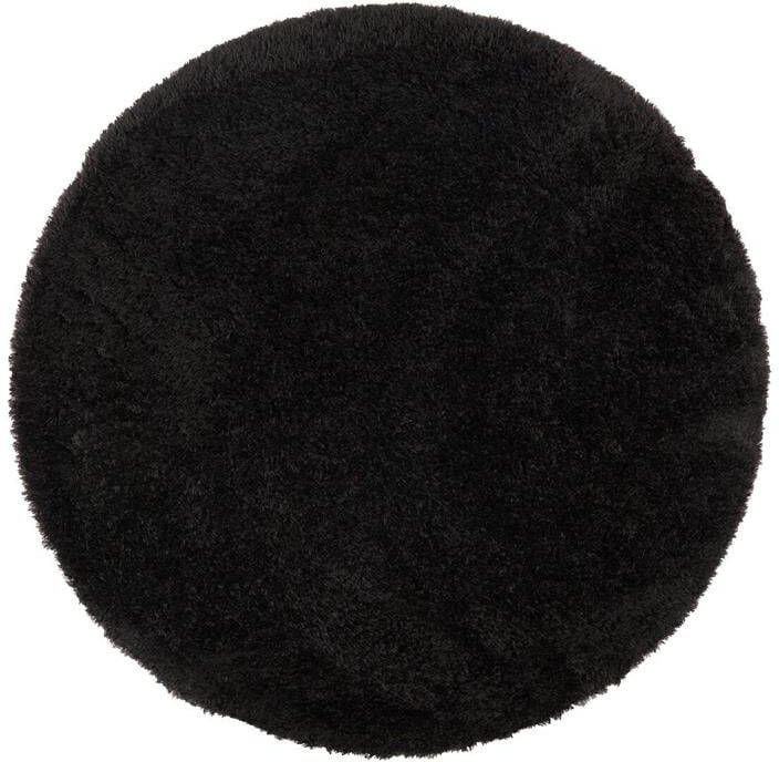 Interieur05 Vloerkleed Hoogpolig Fender Zwart Rond 160cm