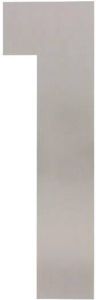 Intersteel Huisnummer 1 XL hoogte 30 cm rvs geborsteld