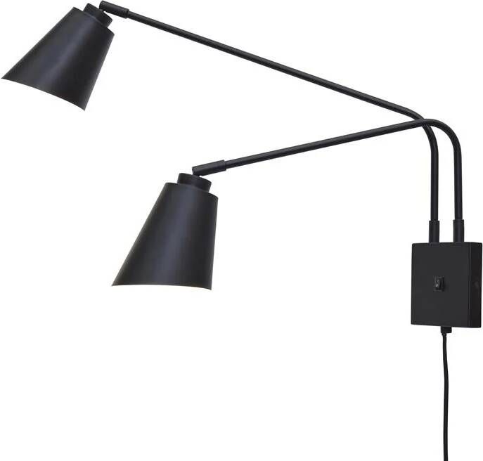 It's about RoMi its about RoMi Wandlamp Bremen 2-lamps Zwart