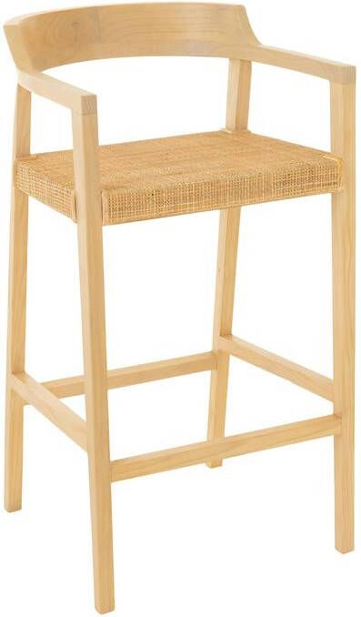 J-Line barstoel Emma hout naturel