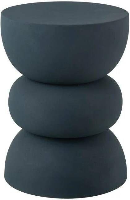 J-Line Bijzettafel Lise Ijzer Blauw 32x32x43.5cm