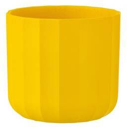 J-Line bloempot Summer keramiek geel small 3 stuks Ø 13.5 cm