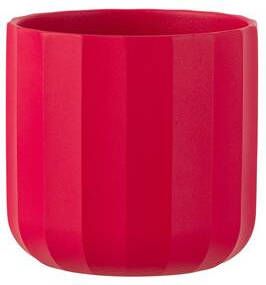 J-Line bloempot Summer keramiek roze medium 2 stuks Ø 15 cm