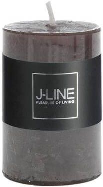 J-Line Jolipa J line Cilinderkaars Bruin Zwart Small 18 uur 4 stuks