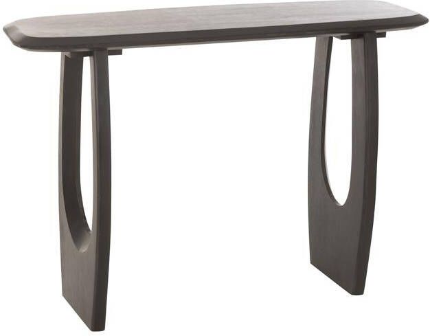 J-Line console Mark hout zwart
