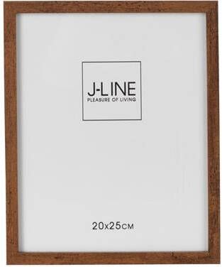 J-Line Fotokader Basic Hout Donker Bruin Medium