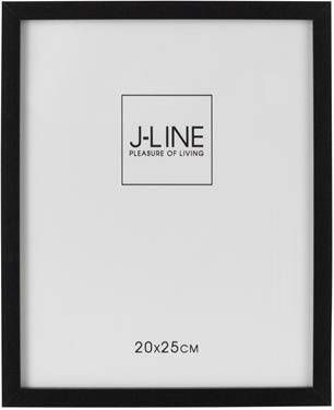 J-Line Fotokader Basic Hout Zwart Medium