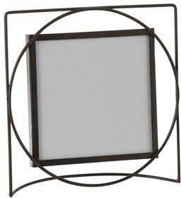 J-Line Fotokader Vierkant Metaal|Glas Donker Bruin