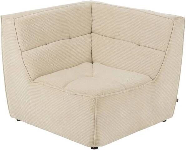 J-Line HoekFauteuil Grid Populierenhout|schuim Beige 98x98x83cm