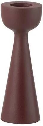 J-Line kaarshouder Cone aluminium kastanjebruin large