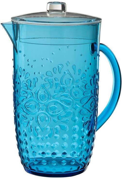 J-Line karaf kunststof blauw