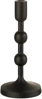 J-Line kandelaar Bollen aluminium zwart large
