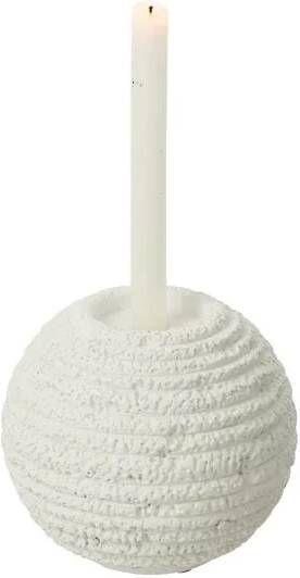 J-Line kandelaar Creta Rond cement wit large