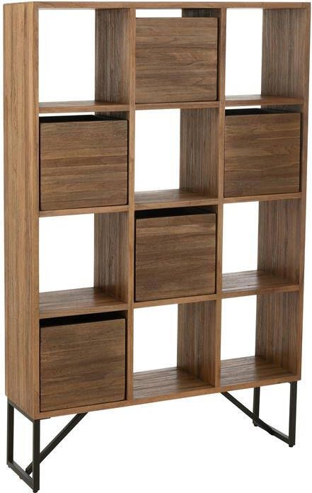 J-Line kast Lades gerecycleerd hout naturel