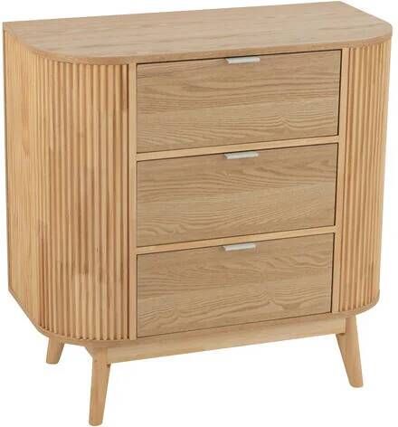 J-Line kast Rond dennenhout naturel large