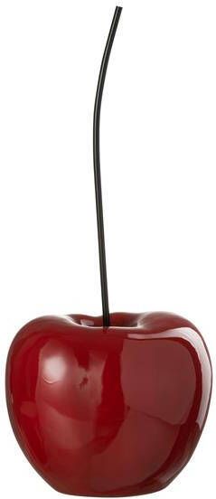J-Line decoratie Kers polyresin blinkend rood small