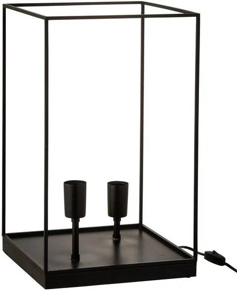 J-Line Lamp | Metaal | Zwart | 30x30x (h)50 Cm