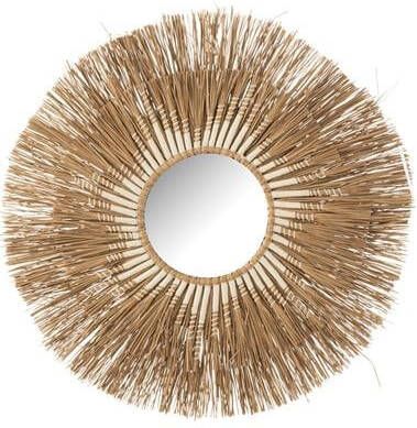 J-Line miroir Melissa Paille naturel|blanc small Ø 75 cm