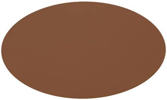 J-Line Rond placemat kunststof cognac 6x