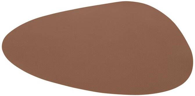 J-Line Steen placemat kunststof cognac 6x