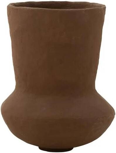 J-Line Pot Archaic Papier Mache Bruin Large 35x35x55cm