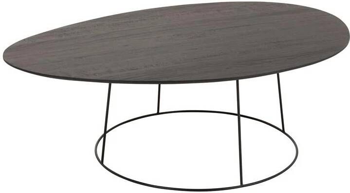 J-Line Salontafel Ovaal Wood|metal D Br 121x80x40cm