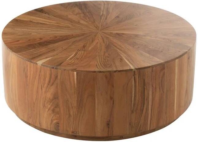 J-Line salontafel Rond hout naturel