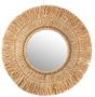 J-Line Spiegel Hangend Rond Riet Raffia Naturel Wandspiegel 61.5 x 61.5 cm - Thumbnail 2