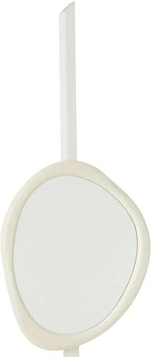 J-Line spiegel Moderna hout|glas wit small Ø 60 cm