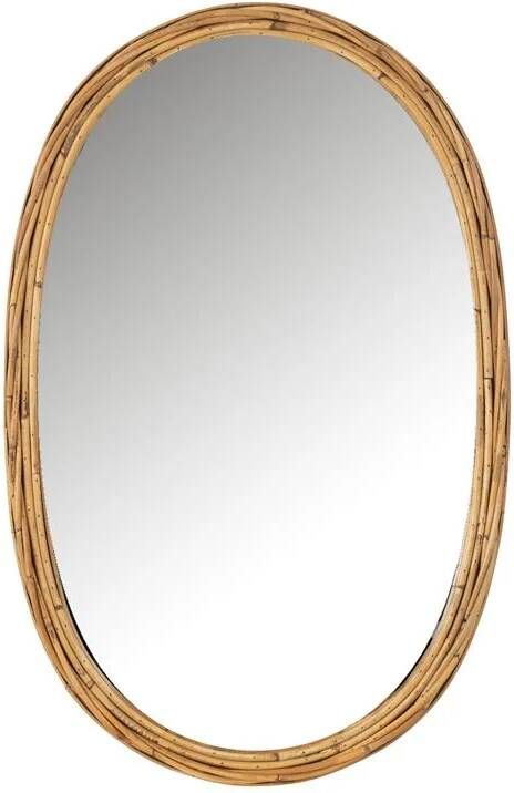 J-Line spiegel Ovalo jute|glas naturel 61.5 x 95 cm