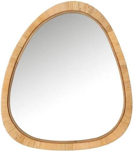 J-Line spiegel Paille jute|glas naturel large 60 x 66 cm