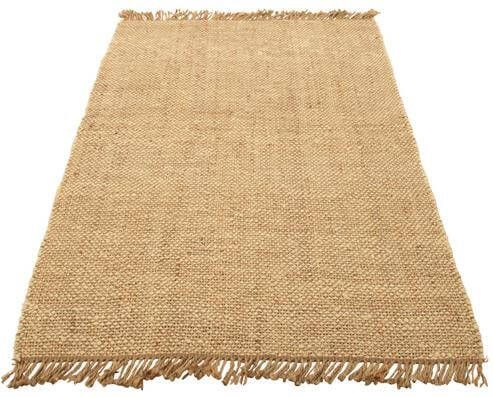 J-Line Tapijt Havana Polyester Naturel|wit Small 243x162x2cm