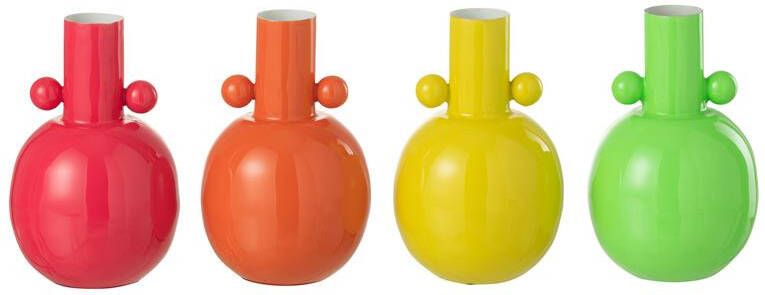 J-Line vaas Amphora ijzer mix 4 stuks