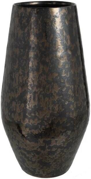 J-Line Vaas Antique Smokey Keramiek Zwart Large 24.5x24.5x44cm