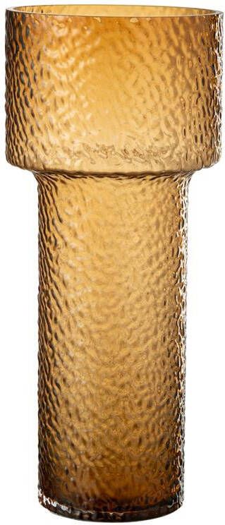 J-Line vaas Betty glas bruin large 45 cm hoog