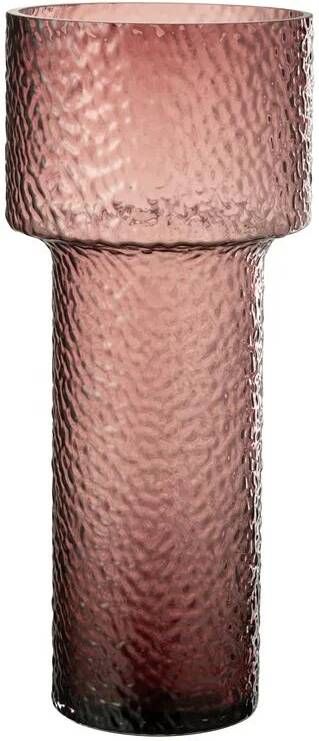 J-Line vaas Betty glas rose large 45 cm hoog