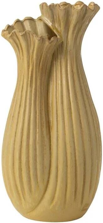 J-Line vaas Botanica Duo keramiek beige 53.5 cm hoog