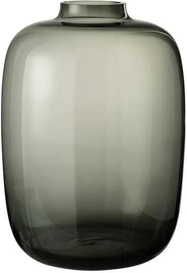 J-Line Vaas Cleo Glas Grijs Large 30x30x45cm