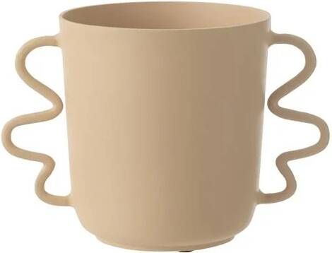 J-Line vaas Julien aluminium beige Ø 21.5 cm
