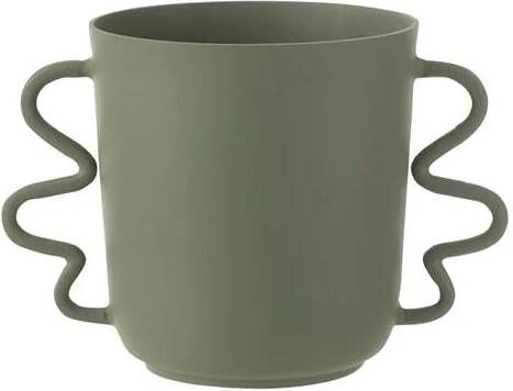 J-Line vaas Julien aluminium groen Ø 21.5 cm