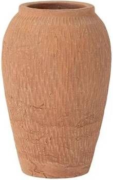 J-Line vaas Kaia Terracotta keramiek bruin small Ø 16 cm