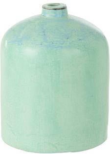 J-Line vaas Leonard keramiek blauw large 21 cm hoog