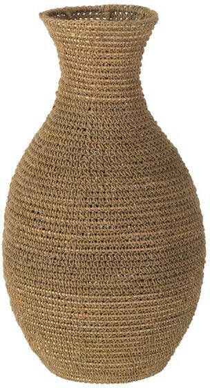 J-Line vaas Lise zeegras naturel medium 59 cm hoog